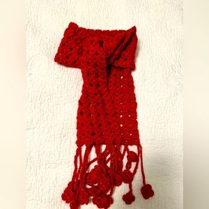 Red Scarf / one size fits all